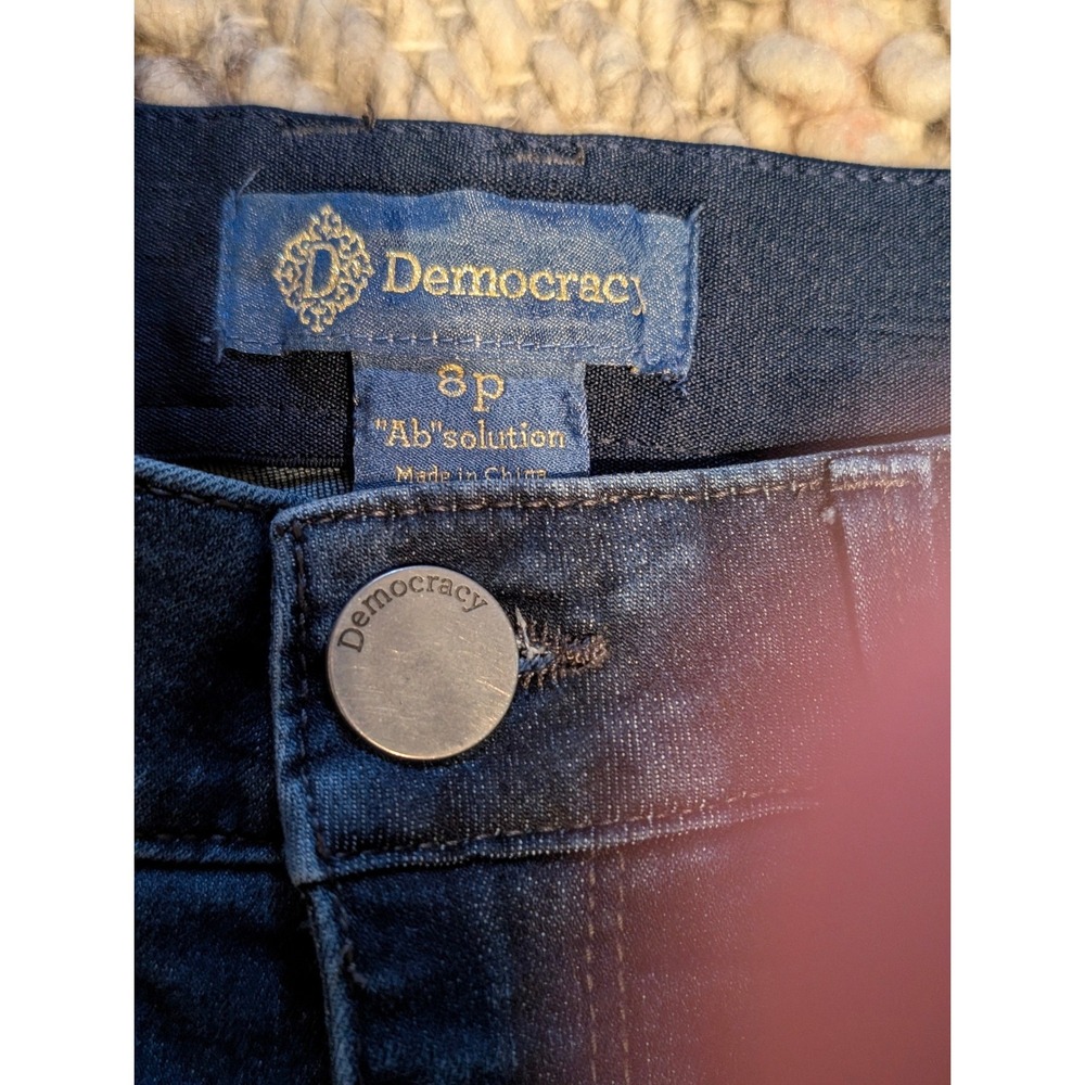 Democracy Ab solution Bootcut Jeans Dark Wash Indigo size 8 petite - Picture 5 of 11